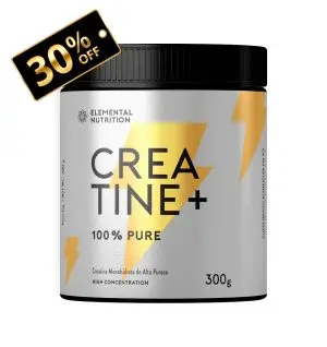 Creatina pura - Elemental Nutrition, suplemento, vitamina, creatina, coenzima, colageno, omega, magnesio, q10, k2,